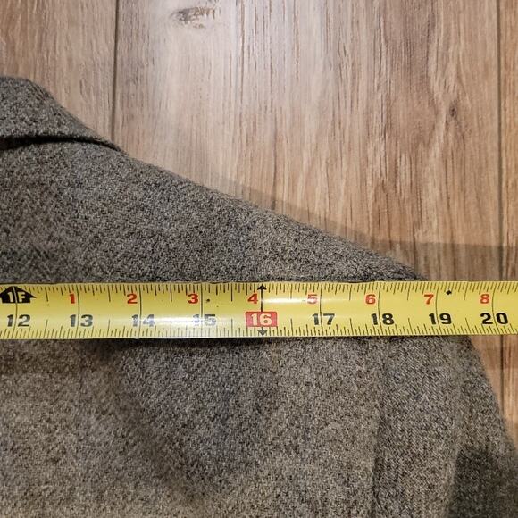 J Press Blazer Wool Sport Coat Men's Sz 41S Herringbone Tweed Brown - Picture 9 of 16